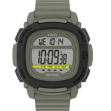Timex Men's Watch Boost Shock Grey Digital Dial Green Silicone Strap TW5M36000VQ