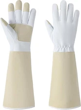 Tavaleu Thorn-Proof Long Gardening Gloves for Women, Breathable, Medium