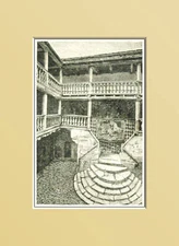 AOSTA:FENIS - Cortile del Castello.In Passepartout 1889