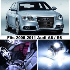 16 x Premium Xenon White LED Lights Interior Package Upgrade for Audi A6