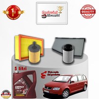 Inspektionskit Filter + ÖL VW Touran 2.0 Tdi 103KW 140CV Von 2007-> 2010