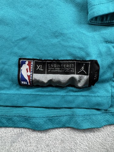 Jordan Charlotte Hornets Long Sleeve Teal Shirt Team Issued Men’s Size XLT - Picture 3 of 6
