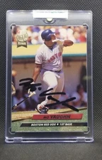 Mo Vaughn 1992 Fleer Ultra "Rookie"  Signed On Card  Auto AU IP