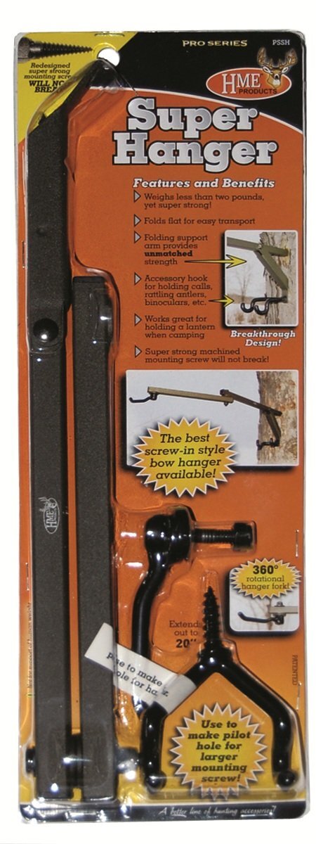 HME Easy-to-Attach Secure Tree Stand Pro Series Super Bow Hanger w/Usual and ...