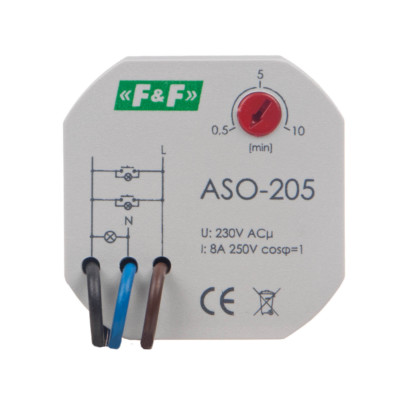 F&F ASO-205 Treppenhausautomat Treppenlichtzeitschalter Zeitschaltuhr Treppe 
