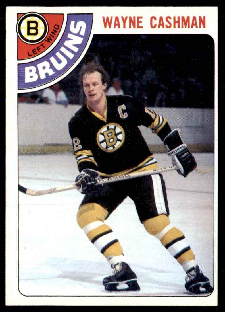 1978-79 Topps Hockey Cards Wayne Cashman / Boston Bruins #124