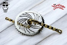 6 1/2" TWISTED CRANK CRUISER & TRIPLE TWISTED SPROCKET 44T,  LOWRIDER BICYCLES.