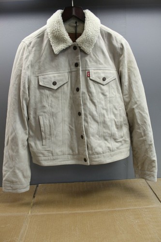 Levis Suede Sherpa Trucker Jacket Size 