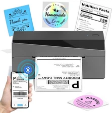 Phomemo 249BT Bluetooth Thermal Shipping Label Printer for Small Business LOT