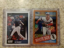 Danny Mendick/25 2020 Topps '85 Silver Pack Chrome Orange & Yordan Alvarez Score