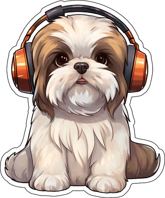 XXL Shih Tzu Auto Aufkleber Hunde Sticker