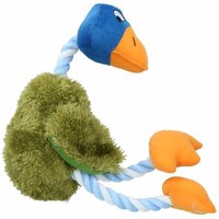 Mr Twister Delia Ente PlüSch Seil Hundespielzeug Mit Quietschen 36 Cm X 11 Cm...