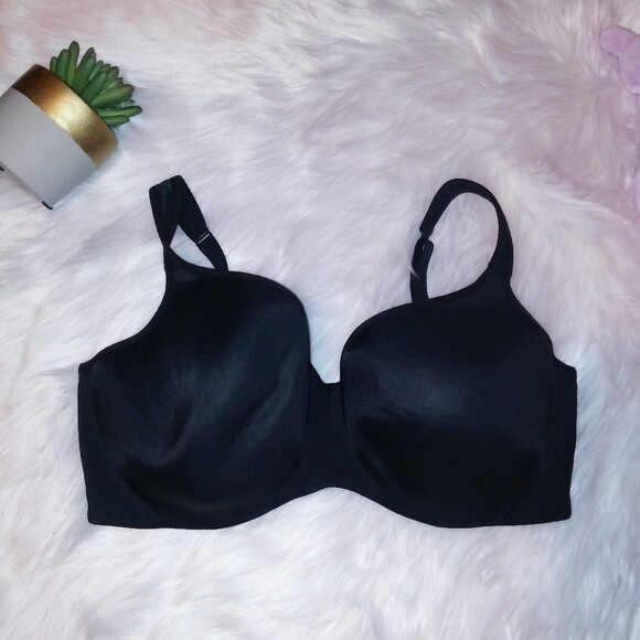 Cacique Bra 42DDD Black Solid Underwire - image 1