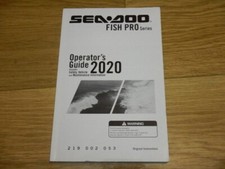 2020 Seadoo Fish PRO Series jetski owners operators guide 219002053