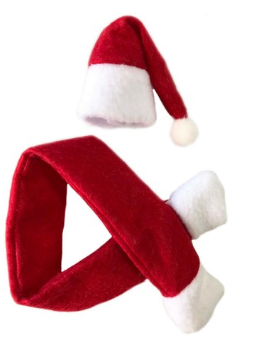 Bottle Topper 1Pc Christmas Scandi Hat or Santa Scarf Top Holiday Decoration - Picture 13 of 13