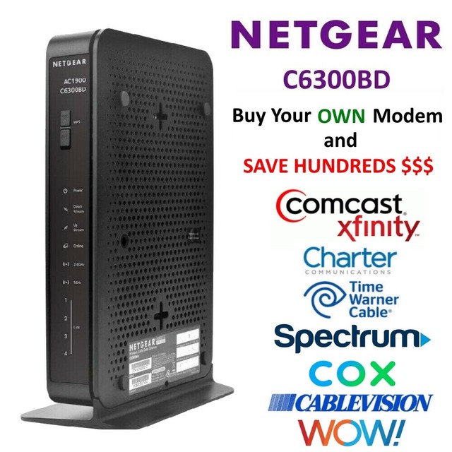 Wifi Cable Modem Router For Xfinity Comcast Spectrum Cox Warner