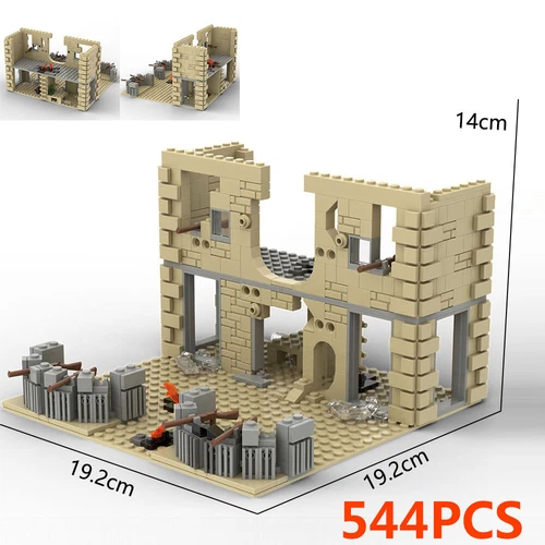MOC Military WWII Modern Street Army Battle View Baseplate Weapon Bricks Set DIY - Picture 6 of 44