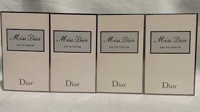 Lot Of 4 MISS DIOR Eau De Parfum Spray Vial 1ml Each ( Total 4ml