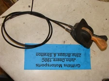 JOHN DEERE 190C 25hp Briggs l120 OEM lawn mower throttle choke lever cable mount