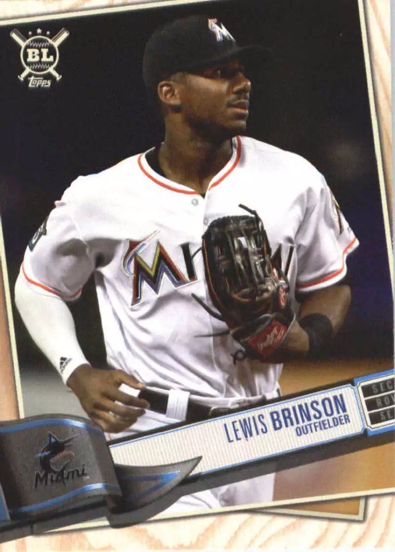 2019 Topps Lewis, Brinson Miami Marlins Baseball Card NMBU1