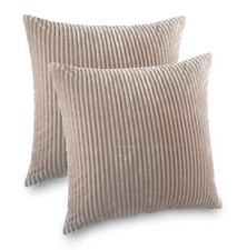 2er Set Kissenbezug Cashmer-Touch Fleece Kissenhülle Sofakissen Couchkissen