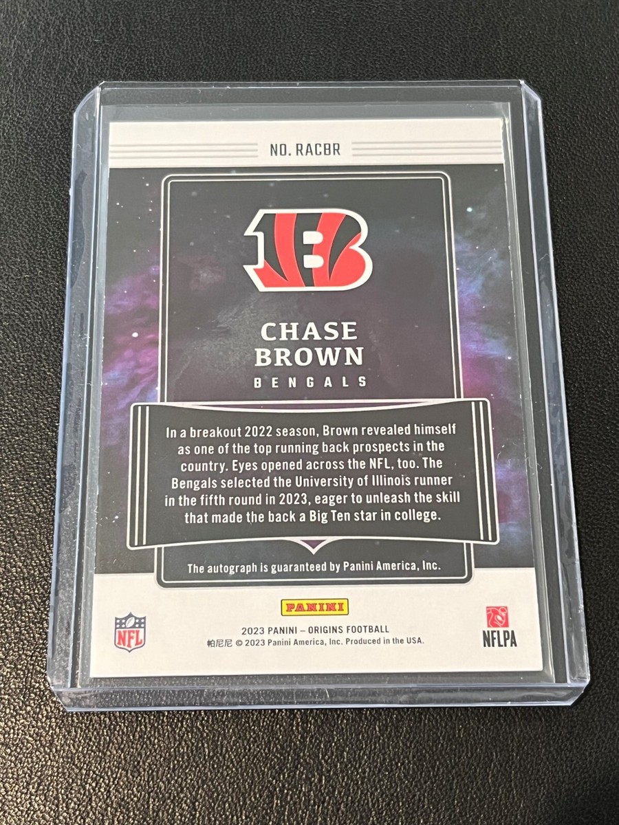 2023 Origins Football Chase Brown Rookie On-Card Auto #RACBR