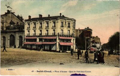 CPA SAINT-CLOUD Place d'Armes - Quai du President-Carnot (1322174)