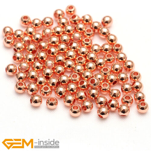 14K Yellow Gold Filled Round Smooth Spacer Loose Beads For Jewelry Making 100Pcs - Bild 5 von 41