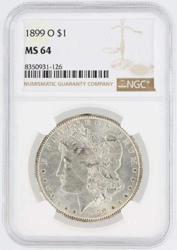 1899-O Morgan Silver Dollar NGC MS64 S$1 New Orleans Minted No Reserve