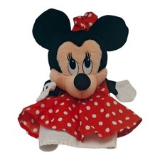 Vintage 1993 Disney Minnie Mouse Plush Puppet Stuffed Animal Mattel