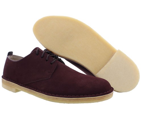 Clarks Men's Desert London, Size: 7.5, Burgundy Suede