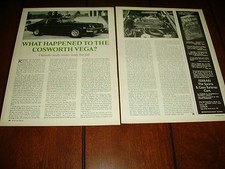 1974 Chevrolet Cosworth Vega Original Article