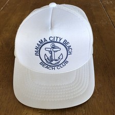 Vintage 80-90  s Panama City Beach Anchor Captain Snapback Foam Hat Cap Headwear