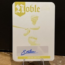 2023 Leaf Metal Auto Print Plate Yellow #BA-AS1 Adrian Santana (AU, RC) 1 of 1 !