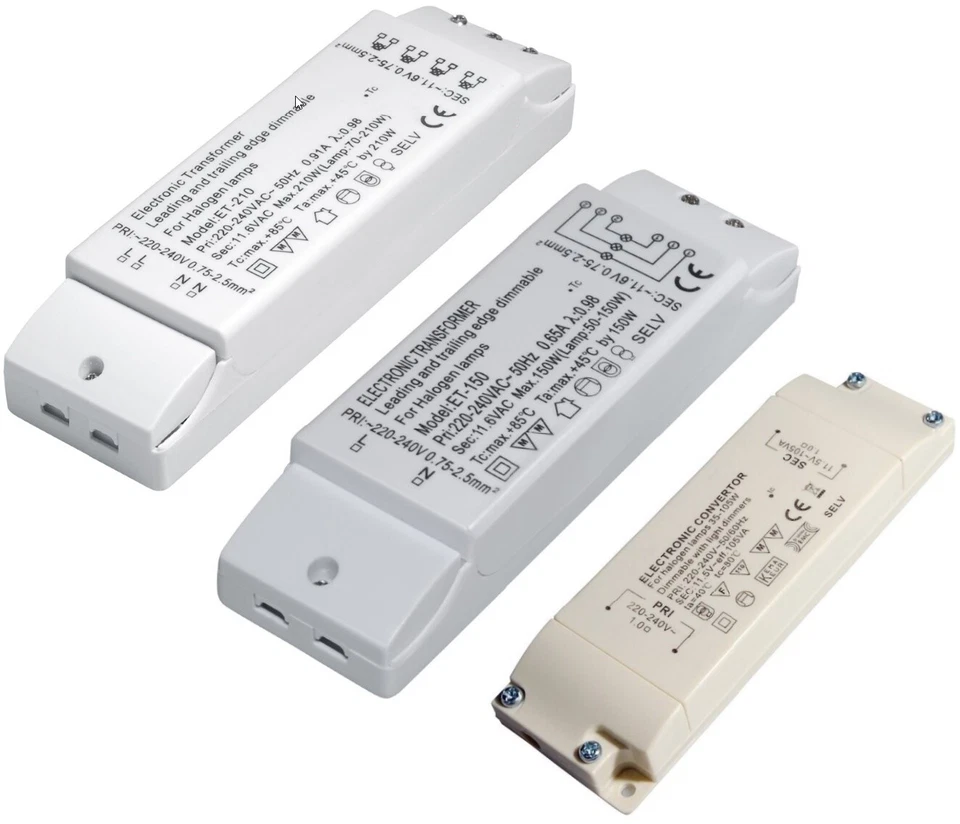 O.A. Eaglerise Trasformatore Elettronico Alogeno 12 Volt Trafo 35-210 Watt 220-240V