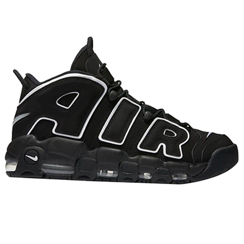 Nike Air More Uptempo Slides Men's 8 Black White Red Sandal Nike Air More Uptempo Slides Men's 8 Black White Red Sandal