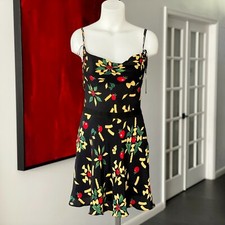 MOSCHINO Cheap and Chic silk dress Pasta & Tomatoes print size 42 from S/S 2006