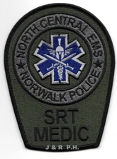 Norwalk Police S.R.T. MEDIC, Ohio  (3.75" x 5" size)  police patch (fire)