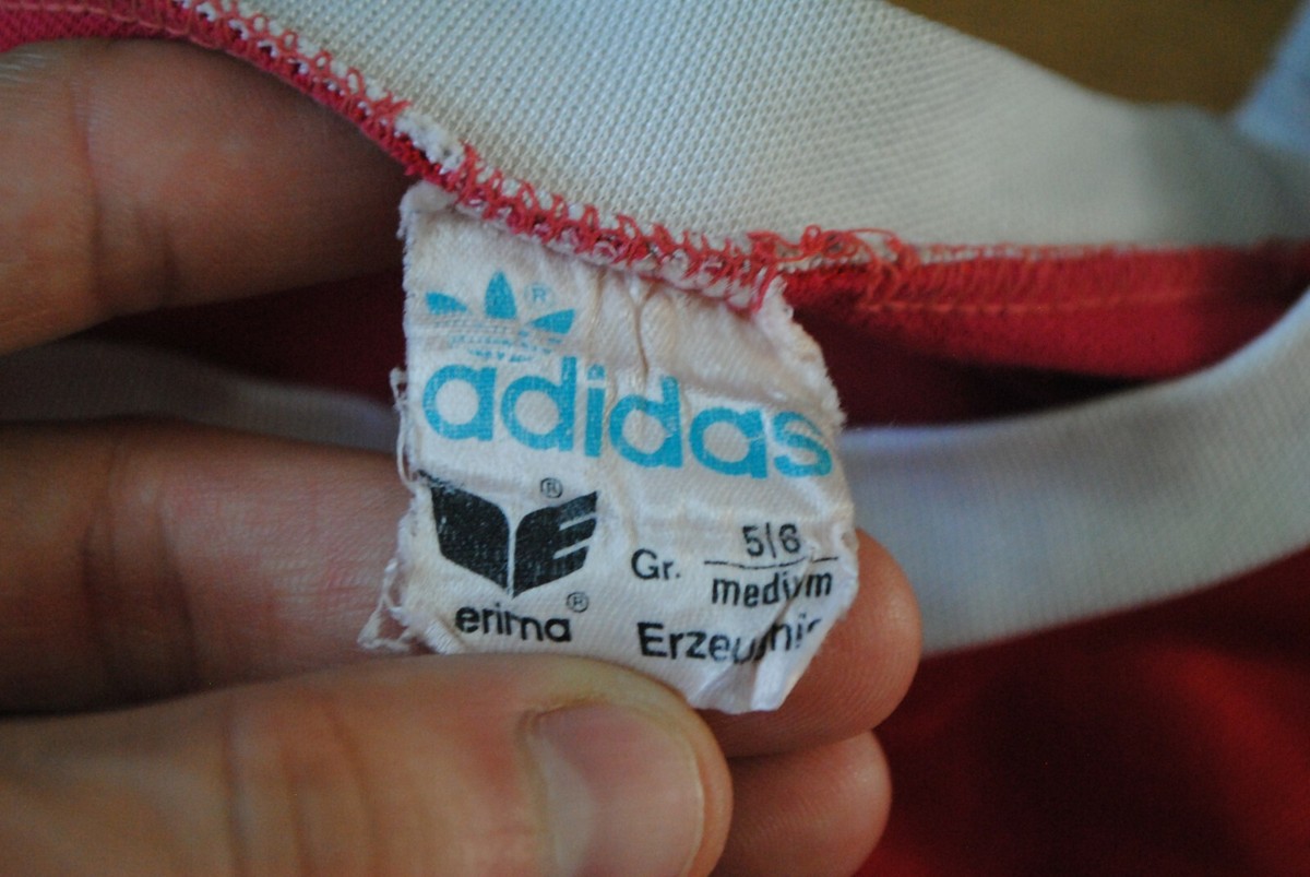 ADIDAS MADE IN WEST GERMANY 80S FOOTBALL SHIRT JERSEY TRIKOT ADIDAS MADE IN WEST GERMANY 80S FOOTBALL SHIRT JERSEY TRIKOT