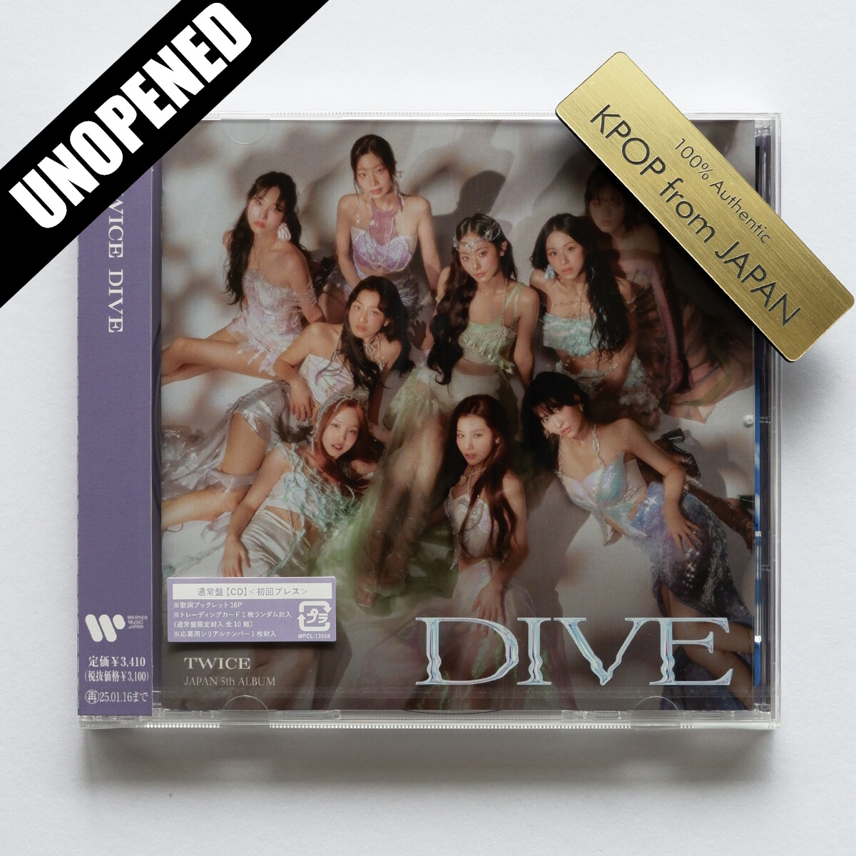 UNOPENED TWICE Japan Album DIVE Limited A B ONCE SOLO CD JPFC