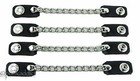 Vest Extender Extension Single Row Chain Biker MC Jacket Motorcycle Snap-4pc