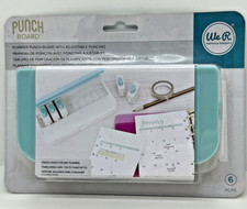 WeR Memory Keepers Planner Album PUNCH BOARD Hole Punch w/Adjustable Punches