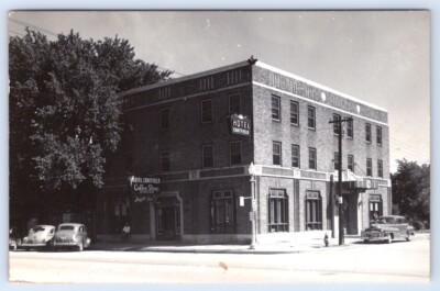RPPC Minnesota Chatfield Hotel Coffee Shop Schmidts Beer Bus Depot Postcard