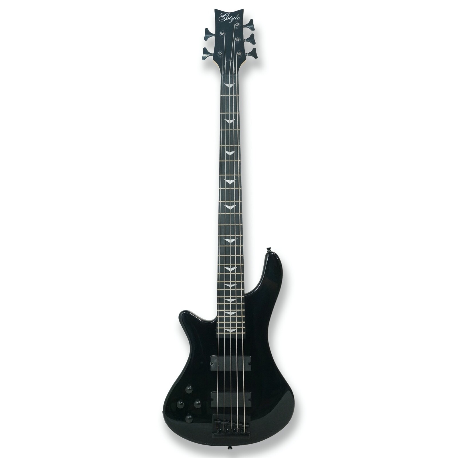 Left-Handed 5 String Electric Bass guitar Bolt_On Maple Neck,okoumewood Body
