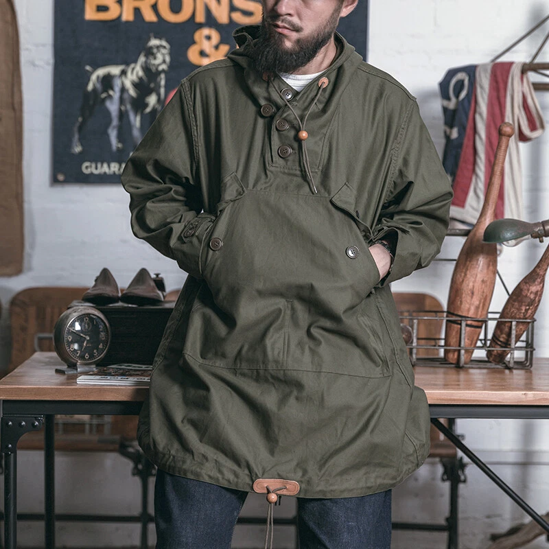 Bronson US Army 10th Mountain Division Smock Field Parka Men s Anorak Olive Drab