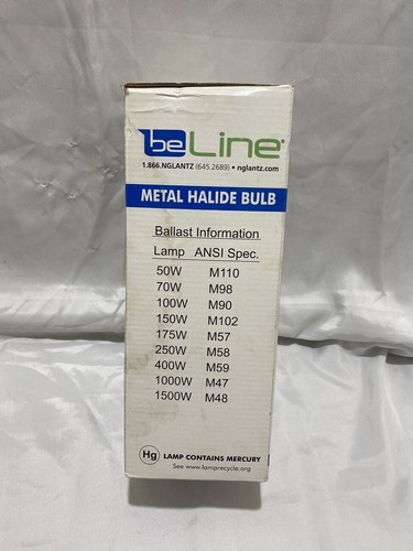 Be Line Metal Halide Bulb Mogul Base 400 Watts ED37 Unused In Box - Picture 3 of 11