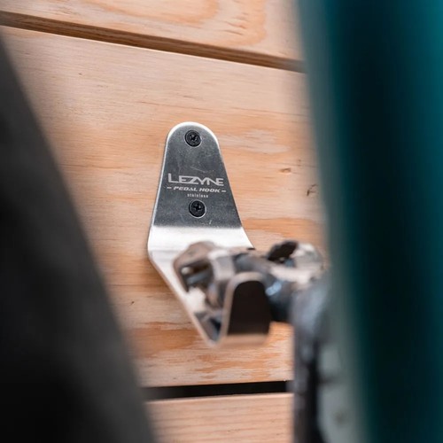 Lezyne Stainless Pedal Hook - 3-Piece Pedal-Hook Bicycle Storage System - Picture 5 of 6