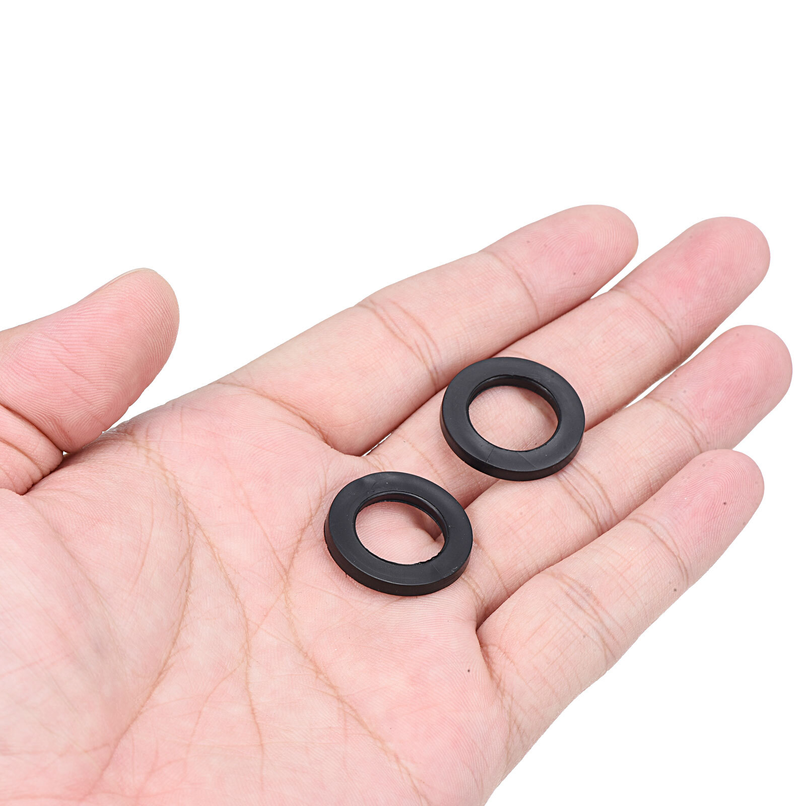 M15 Rubber Flat Washer, 8 Pack 15mm ID 23mm OD Sealing Spacer Gasket