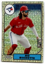 2022 Topps 1987 Baseball Chrome Silver Pack Promotion Bo Bichette Toronto Blue