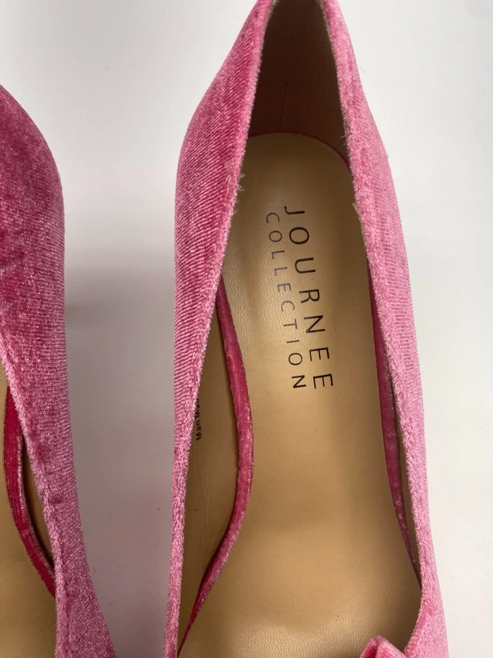 Zapatos de tacón de aguja Journee Collection Crystol punta cerrada para mujer talla 8,5 Foto 3 de 4